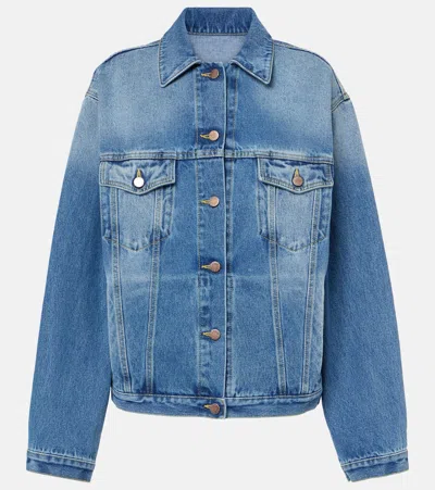 Prada Oversized Denim Jacket In Blue