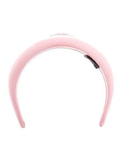 Pre-owned Prada Oversized Headband In Pink