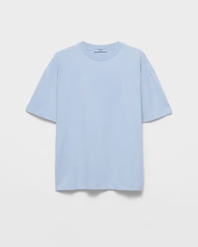 Prada Oversize-t-shirt Aus Jersey In Blue