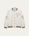 Prada Sliced Decorative Wool Casual Jacket In F0p3k Seta