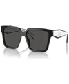 Prada Womens Black Pr 24zs Square-frame Acetate Sunglasses In Black