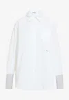 Prada Oversized Poplin Shirt In White