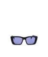 Prada Oversized Rectangular-frame Sunglasses In Blue