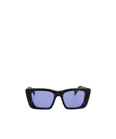 Prada Oversized Rectangular-frame Sunglasses In Blue