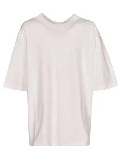 Prada Oversized Round Neck T-shirt In White