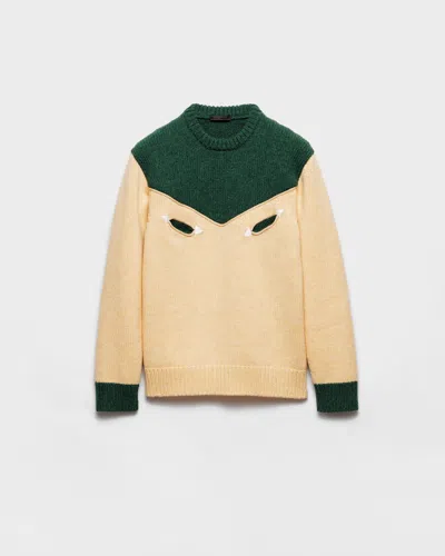 PRADA OVERSIZE-PULLOVER AUS SHETLANDWOLLE