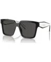 Prada Womens Black Pr 24zs Square-frame Acetate Sunglasses In Black