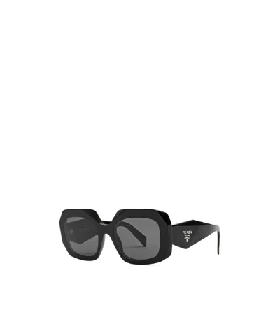 Prada Oversized Sunglasses In Black