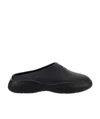 Prada Mellow Logo-embellished Mules In Black