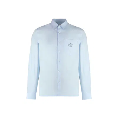 Prada Light Blue Poplin Shirt