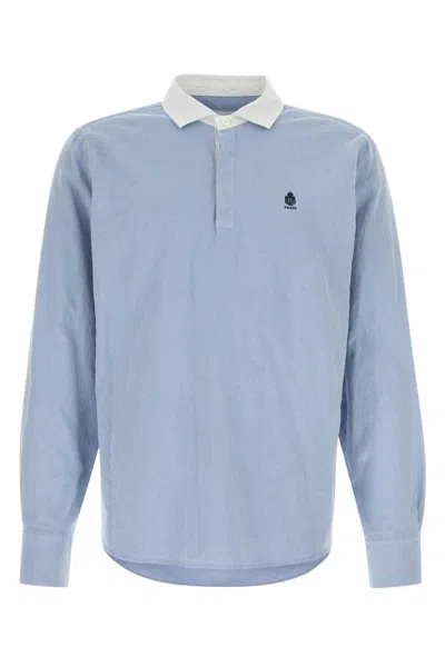 Prada Oxford Shirt In 100% Cotton In Light Blue