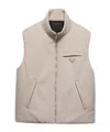 Prada Padded Cashmere Vest In Nude