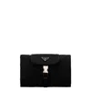 Prada Padded Clutch Bag In Black