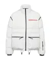 Prada Padded Down Jacket In Gray
