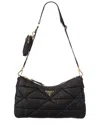 Prada Padded Large Re-nylon Shoulder Bag In Black