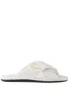 Prada Slippers In Nappa Bianca Donna In White