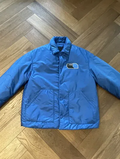Pre-owned Prada Padded Nylon Jacket In Blue