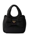 Prada Padded Re-nylon Mini Bag In Black
