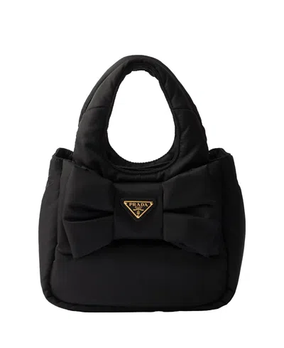 PRADA PADDED RE-NYLON MINI-BAG WITH BOW