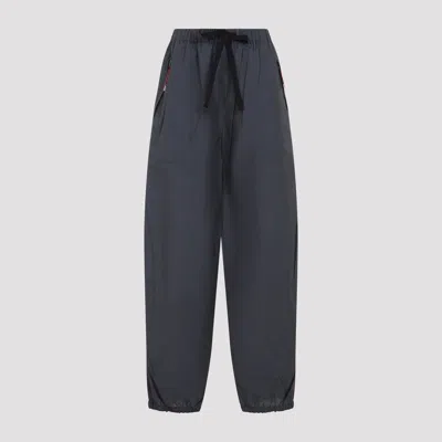 Prada Paint Nts Straight-leg Wool-mohair Pants For Women In Blue