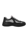 Prada Round Head Lacing Casual Shoes In Black