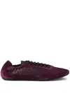 Prada Collapse Re-nylon And Suede Sneakers In 紫色