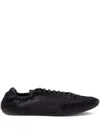 Prada Collapse Sneaker Aus Re-nylon Und Wildleder In Black