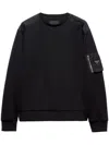 Prada Panelled Sweatshirt In Black