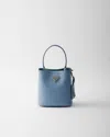 Prada Panier Saffiano Leather Mini-bag In Astral Blue