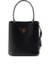 Prada Saffiano Leather Panier Top-handle Bag In Black