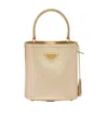 Prada Panier Saffiano Leather Mini-bag In Neutral