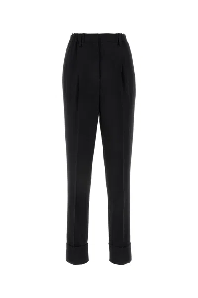 Prada Pantalone-42 Nd  Female In Black