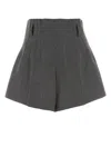 Prada Embroidered Wool Shorts