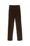Prada Brown Corduroy Chino Pant In Brown