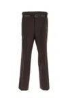 Prada Pantalone Dalla Gamba Ampia In Misto Mohair Testa Di Moro Uomo