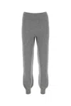 Prada Practical Cashmere-blend Joggers For Women In Grey