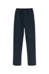 Prada Pantalone In Cotone Blu Navy Uomo In Blue