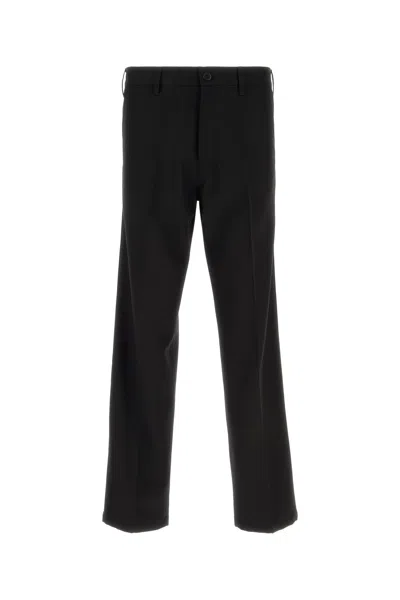 Prada Pantalone In Gabardine Nero Uomo