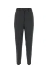 Prada Grey Wool Cropped Trousers