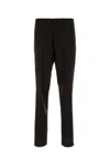 Prada Pantalone In Lana Testa Di Moro  Uomo In Black