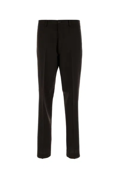 Prada Pantalone In Lana Testa Di Moro  Uomo