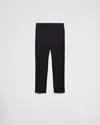 Prada Triangle-logo Cotton Trousers