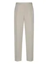 Prada Pantalone Popeline In White