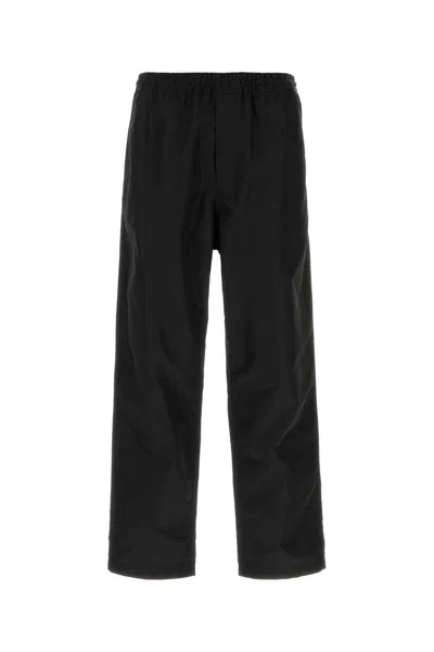 Prada Black Re-nylon Pant In Blue