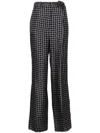 Prada High-waist Twill Pants In Gray