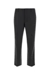 Prada Wool Trousers With Back Pockets And Belt Loops