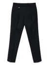 Prada Tapered Leg Wool Trousers Clothing In Black