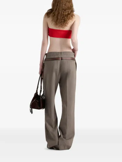 PRADA PRADA PANTALONI LANA TEC