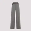 Prada Technical Wool Pants With Printed Belt