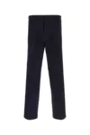Prada Pantalone In Gabardine Nero Uomo In Black